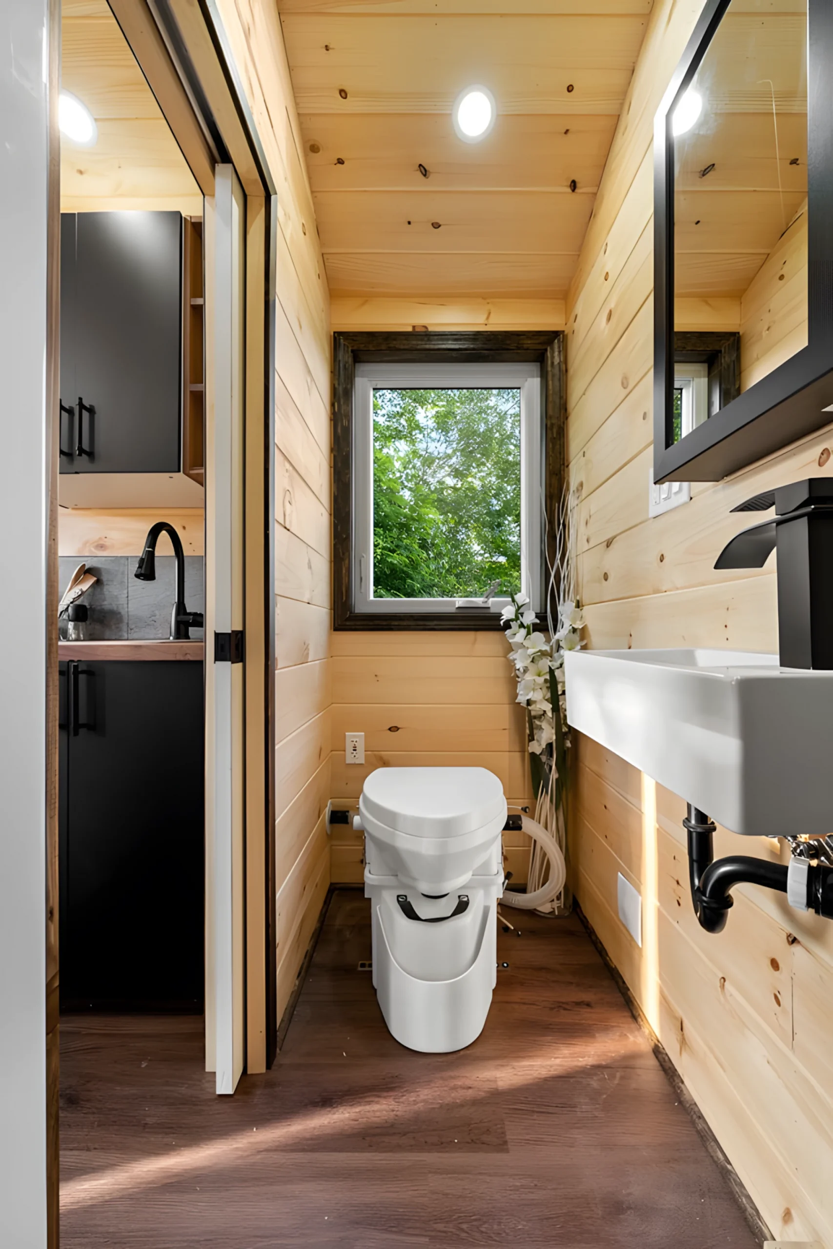 salle de bain petite maison mobile The Little Lodge salle de bain petite maison mobile The Little Lodge