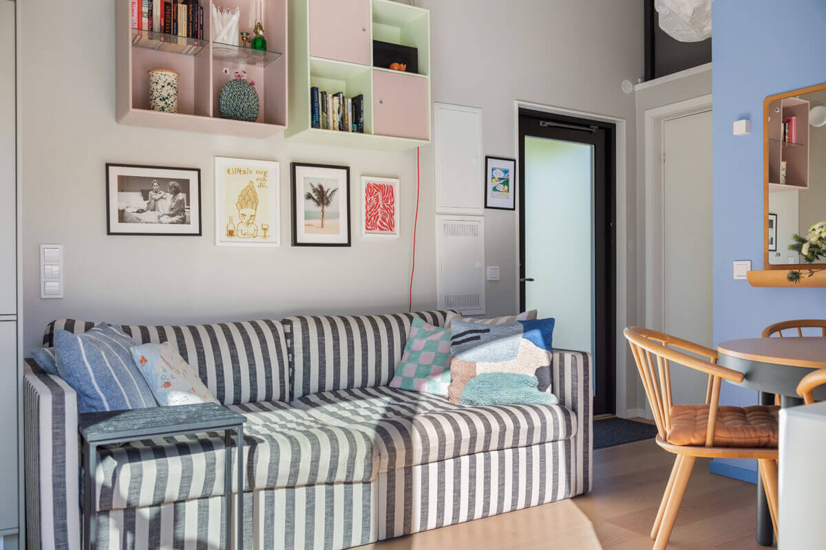 salon décoration scandinave mini maison 25m2