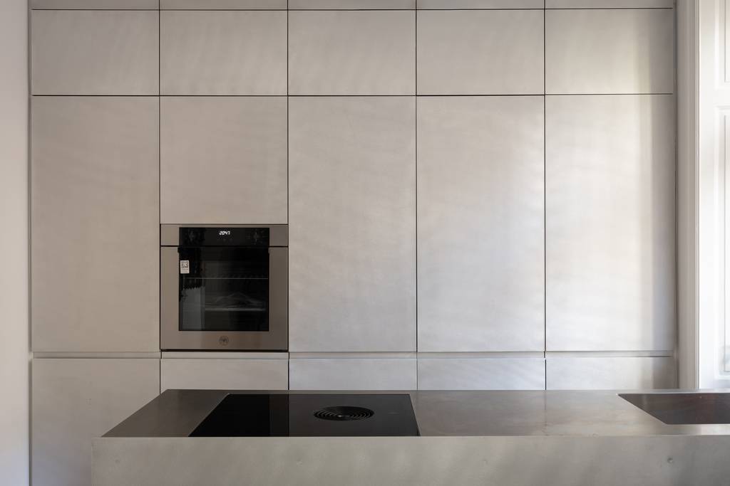 cuisine ouverte design gris pâle cuisine ouverte design gris pâle