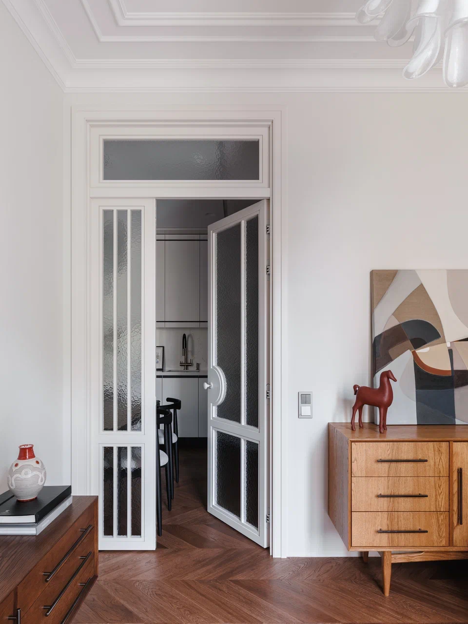 salon décoration mid-century appartement 45m2