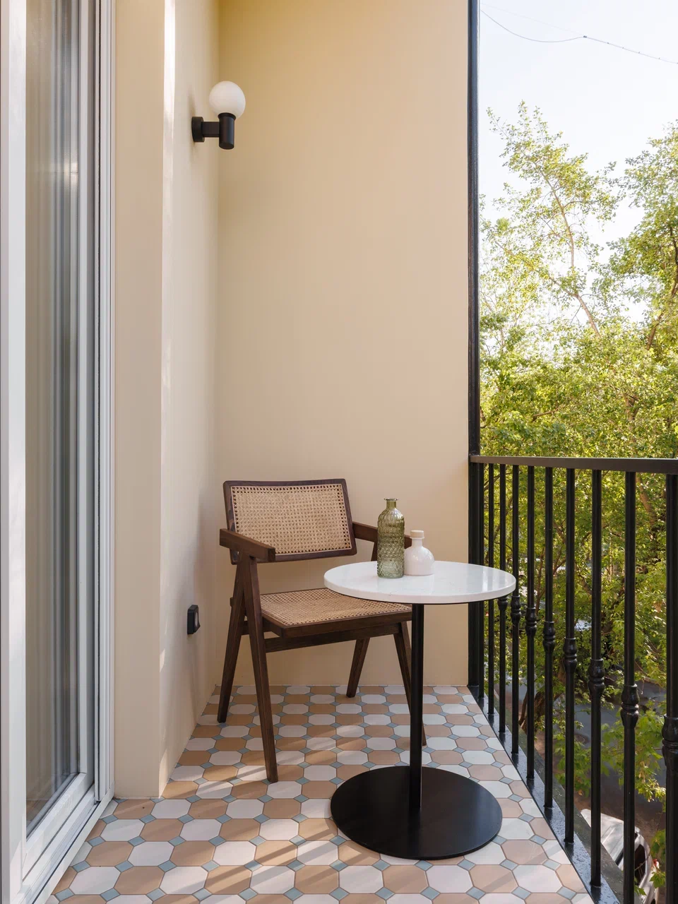 balcon carrelé