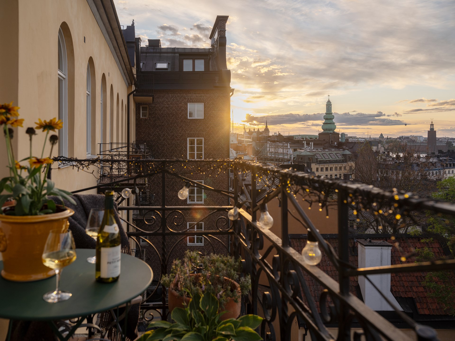 balcon fer forgé vue Stockholm balcon fer forgé vue Stockholm
