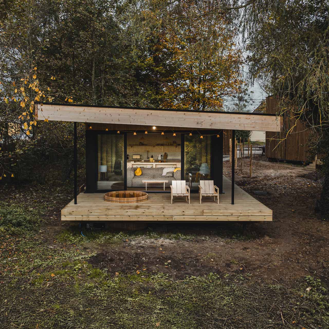 petite maison en bois Bleu Bicoque petite maison en bois Bleu Bicoque