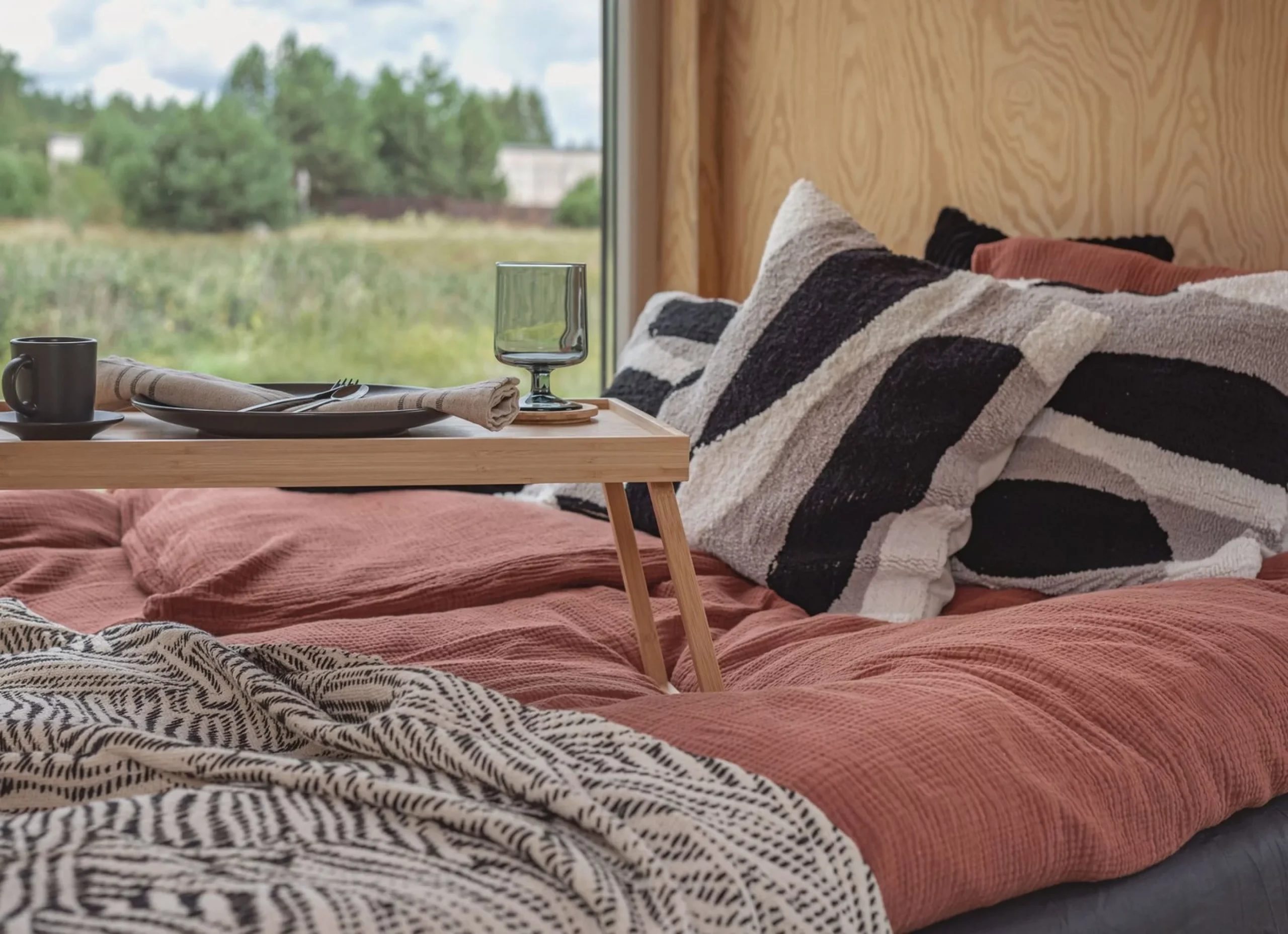 zone chambre mini maison mobile