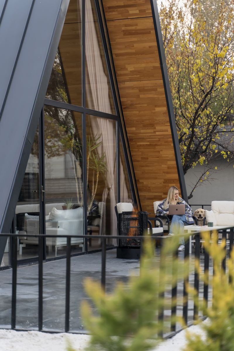terrasse maison A-Frame 82m2 