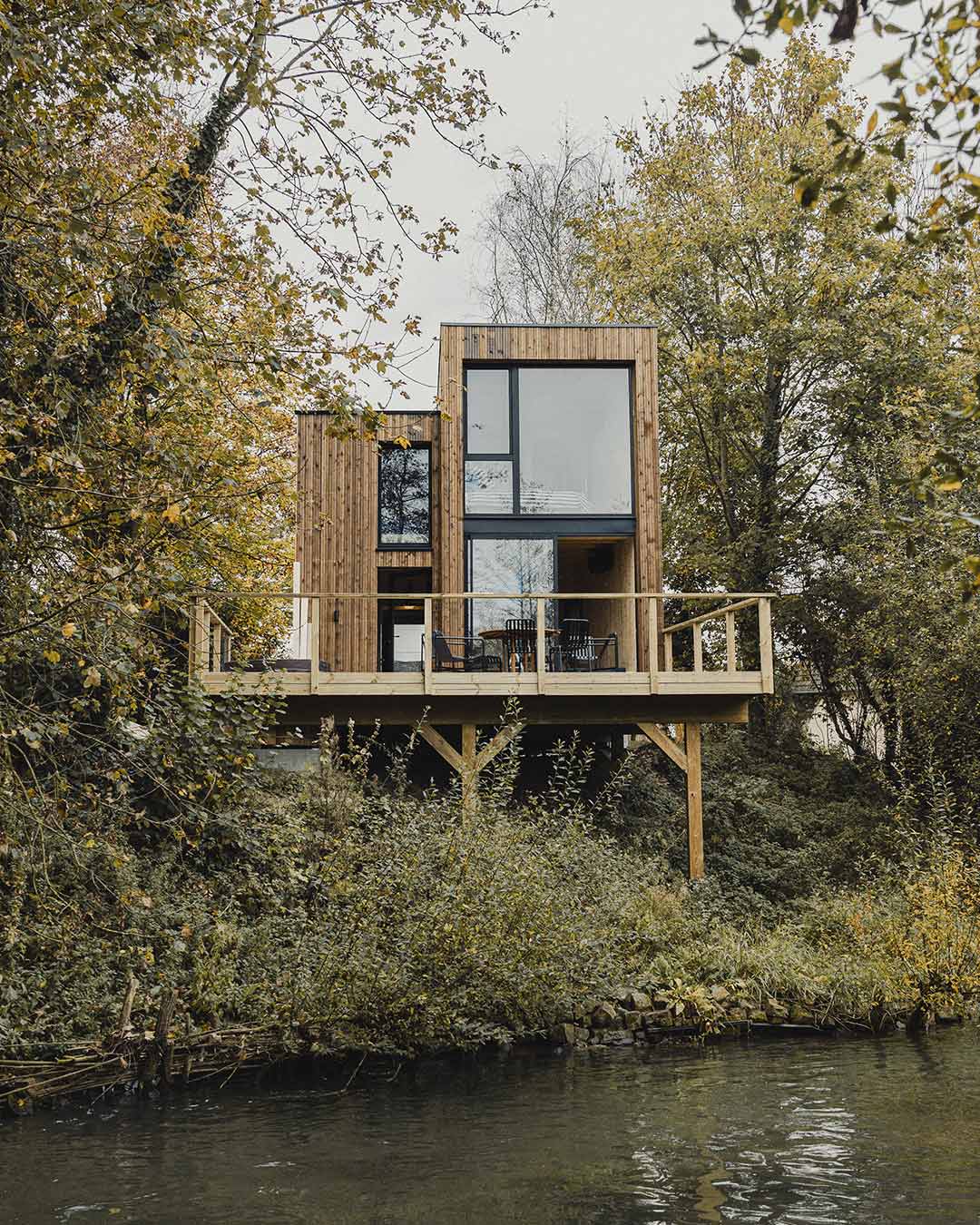 petite maison en bois Bleu Bicoque petite maison en bois Bleu Bicoque