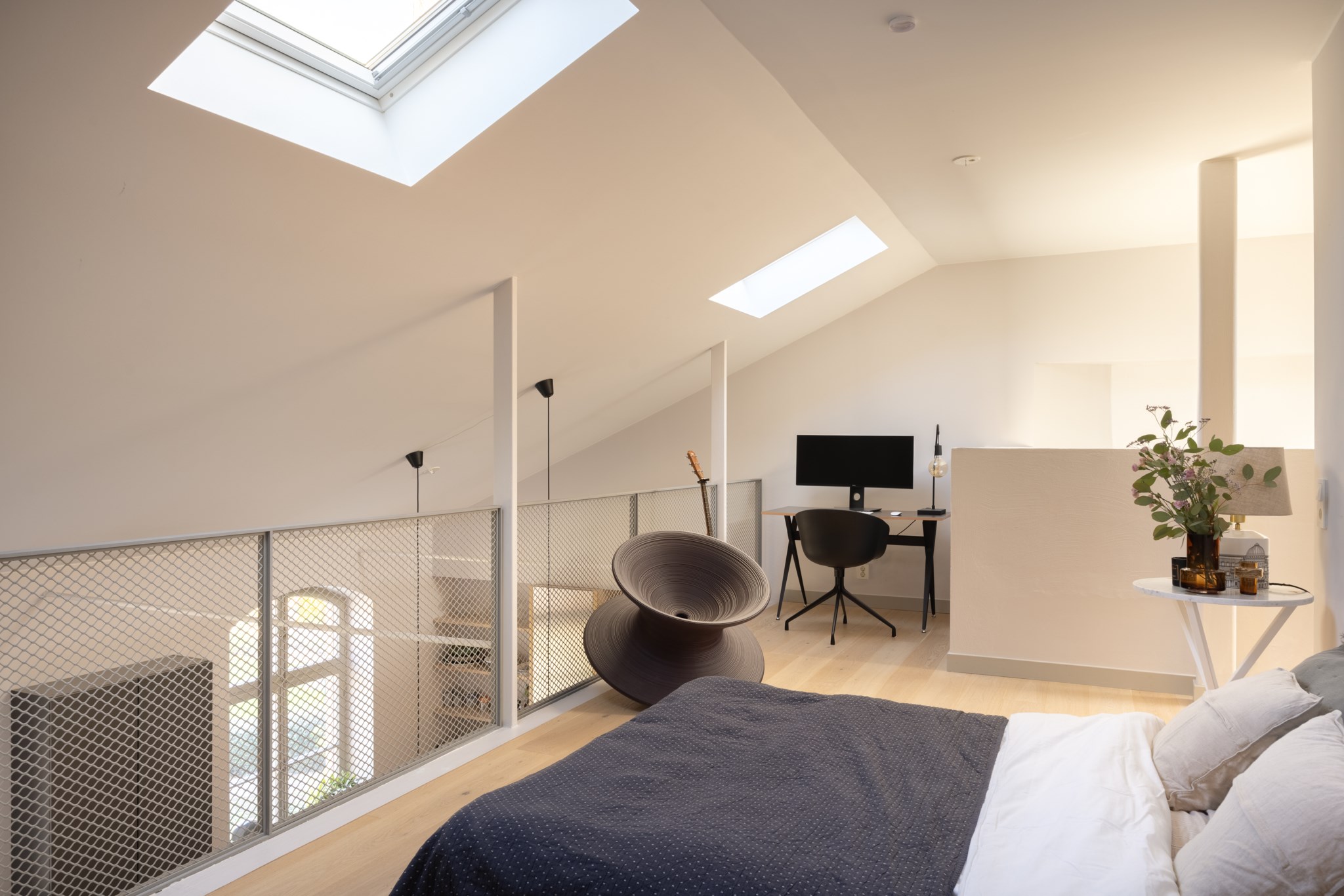 chambre sur mezzanine avec velux