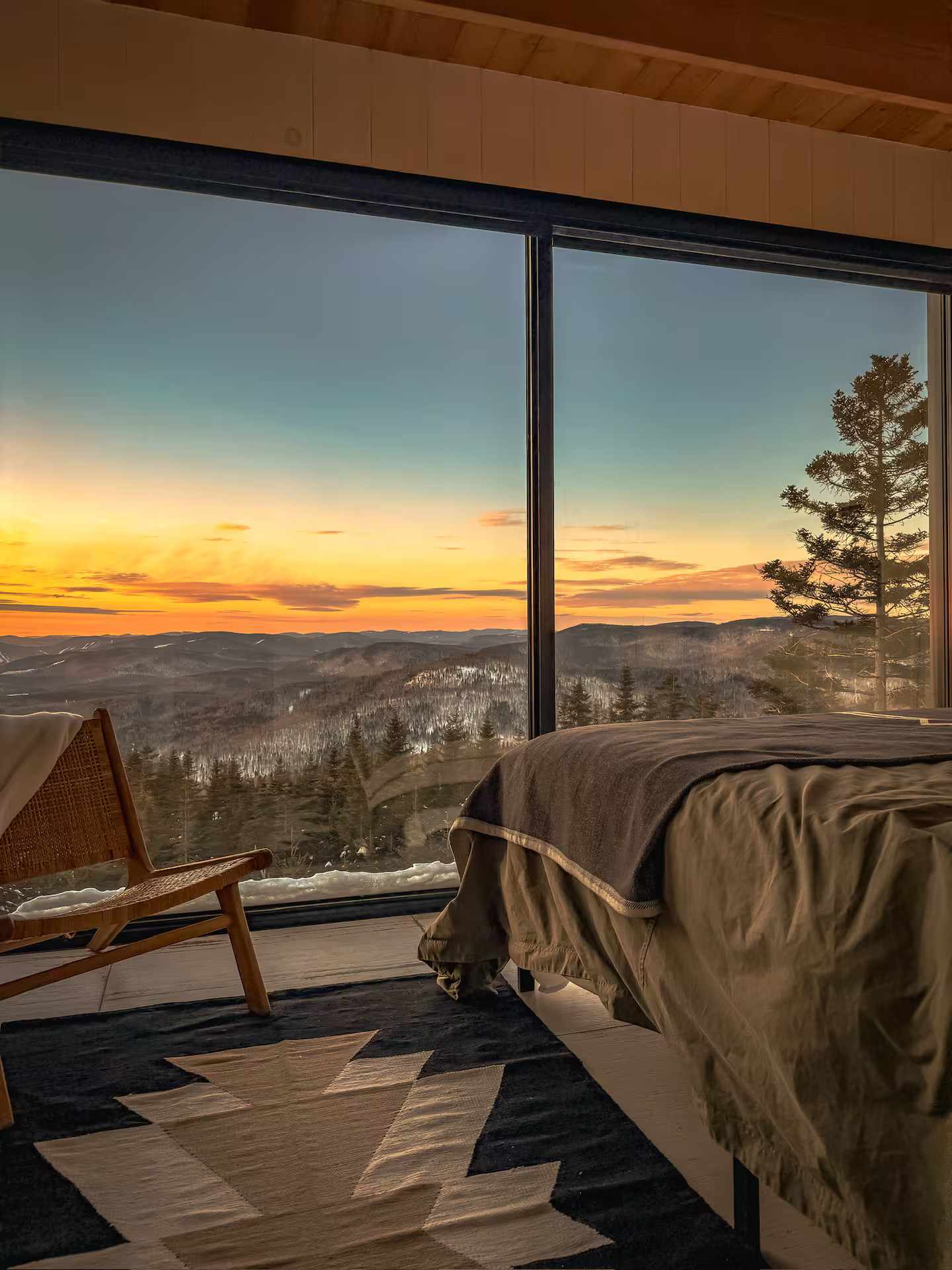 chambre baie vitrée maison contemporaine et vitrée dans la nature Cliff n°46 chambre baie vitrée maison contemporaine et vitrée dans la nature Cliff n°46