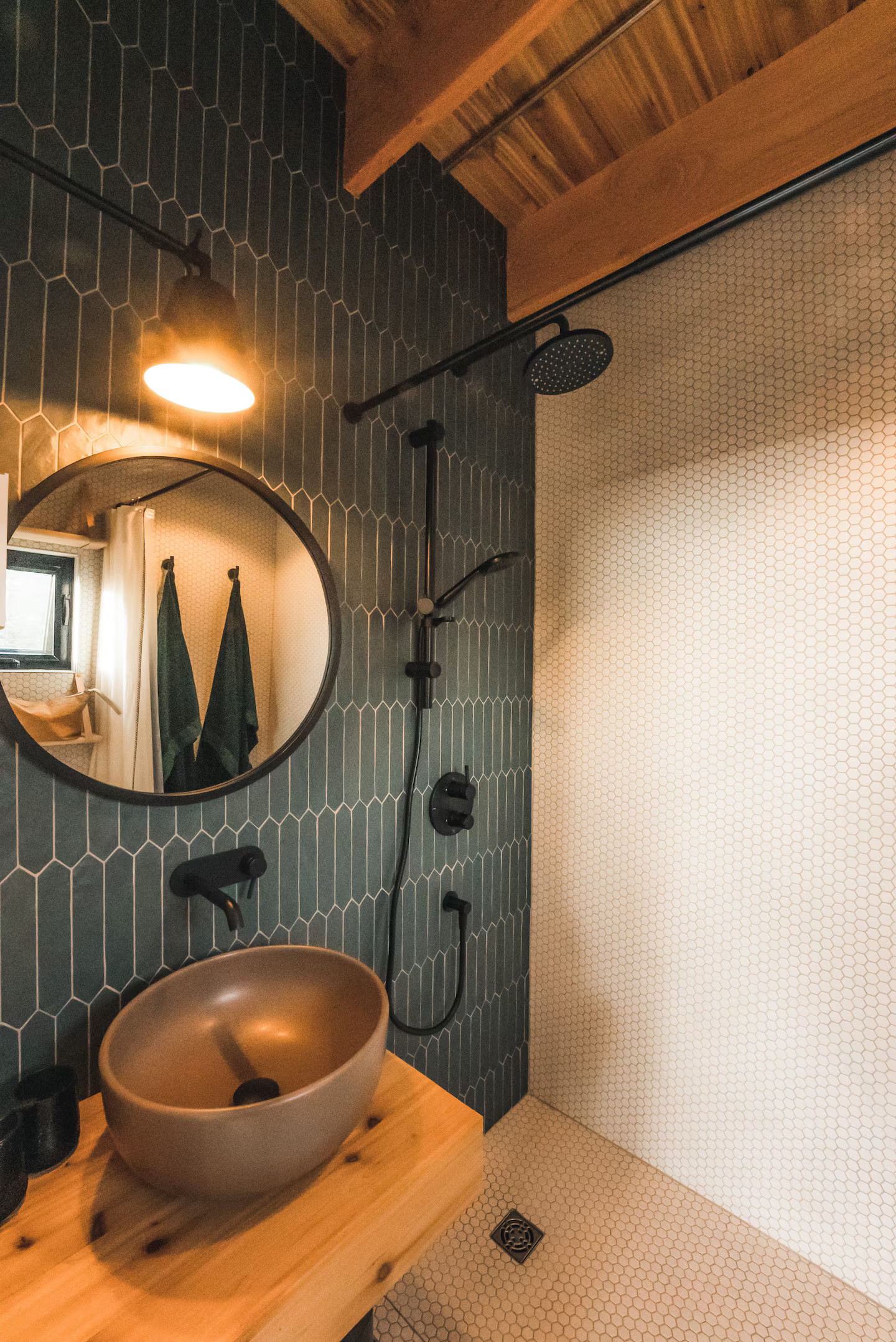 salle de bain verte et bois salle de bain verte et bois