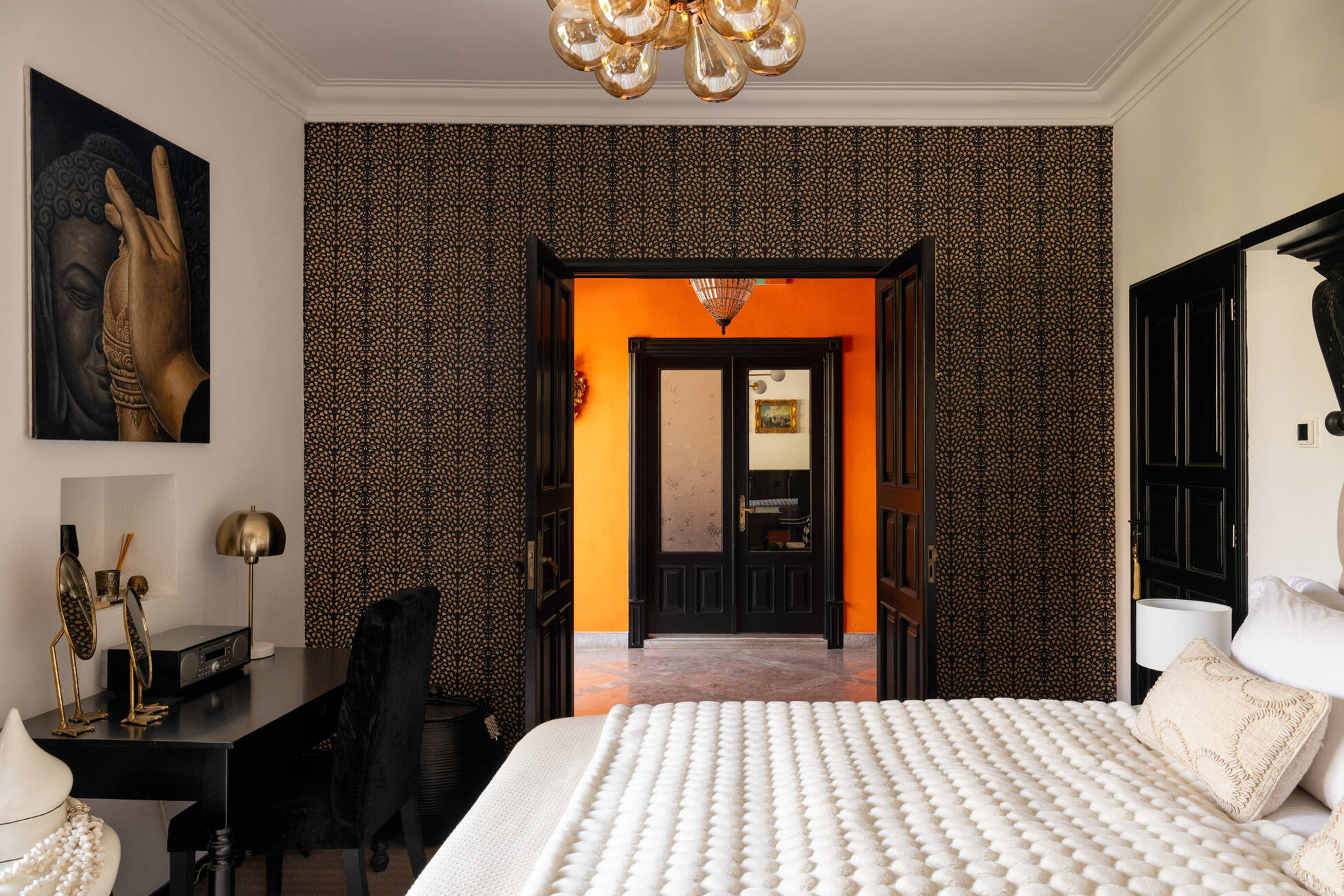 chambre décoration contemporaine maison Majorque