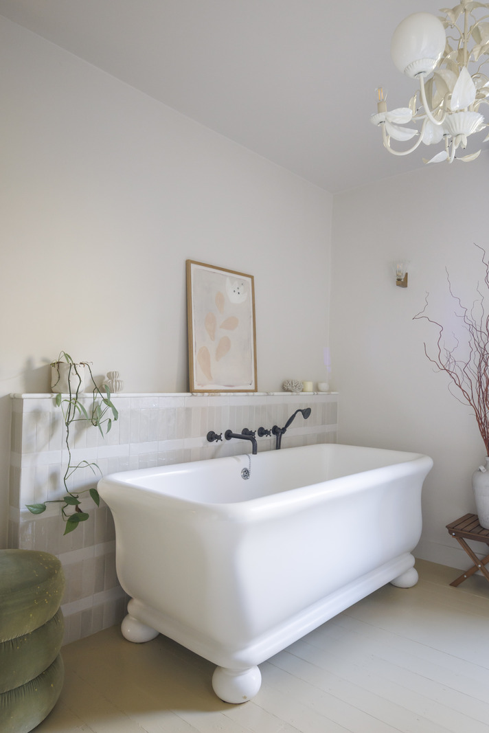 salle de bain rétro