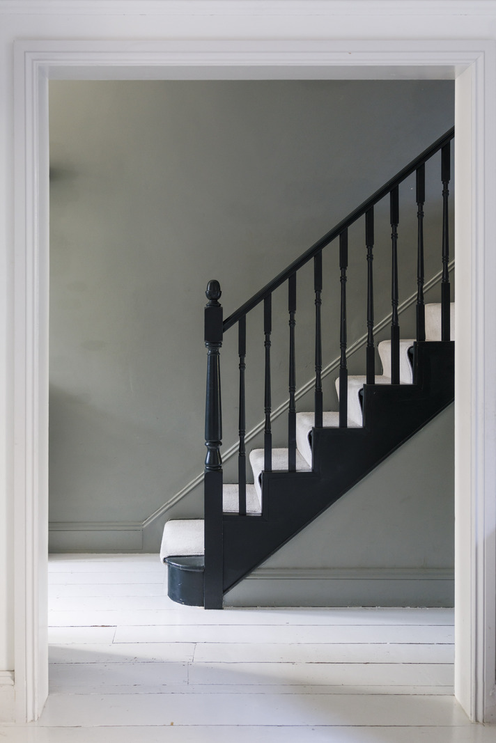 escalier ancien maison Londres décoration contemporaine