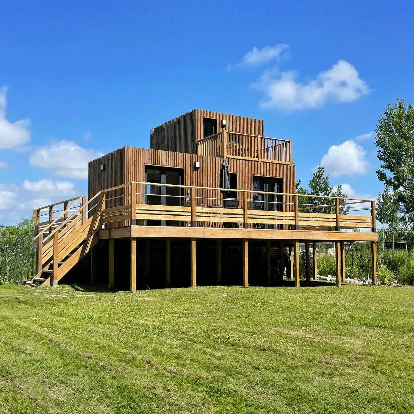 petite maison 40m2 Greenkub sur pilotis Hérault