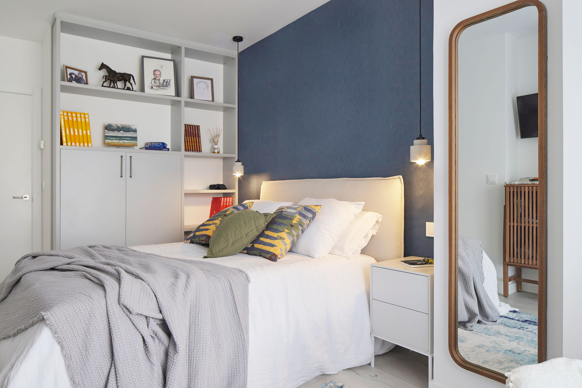 chambre bleue décoration contemporaine chambre bleue décoration contemporaine