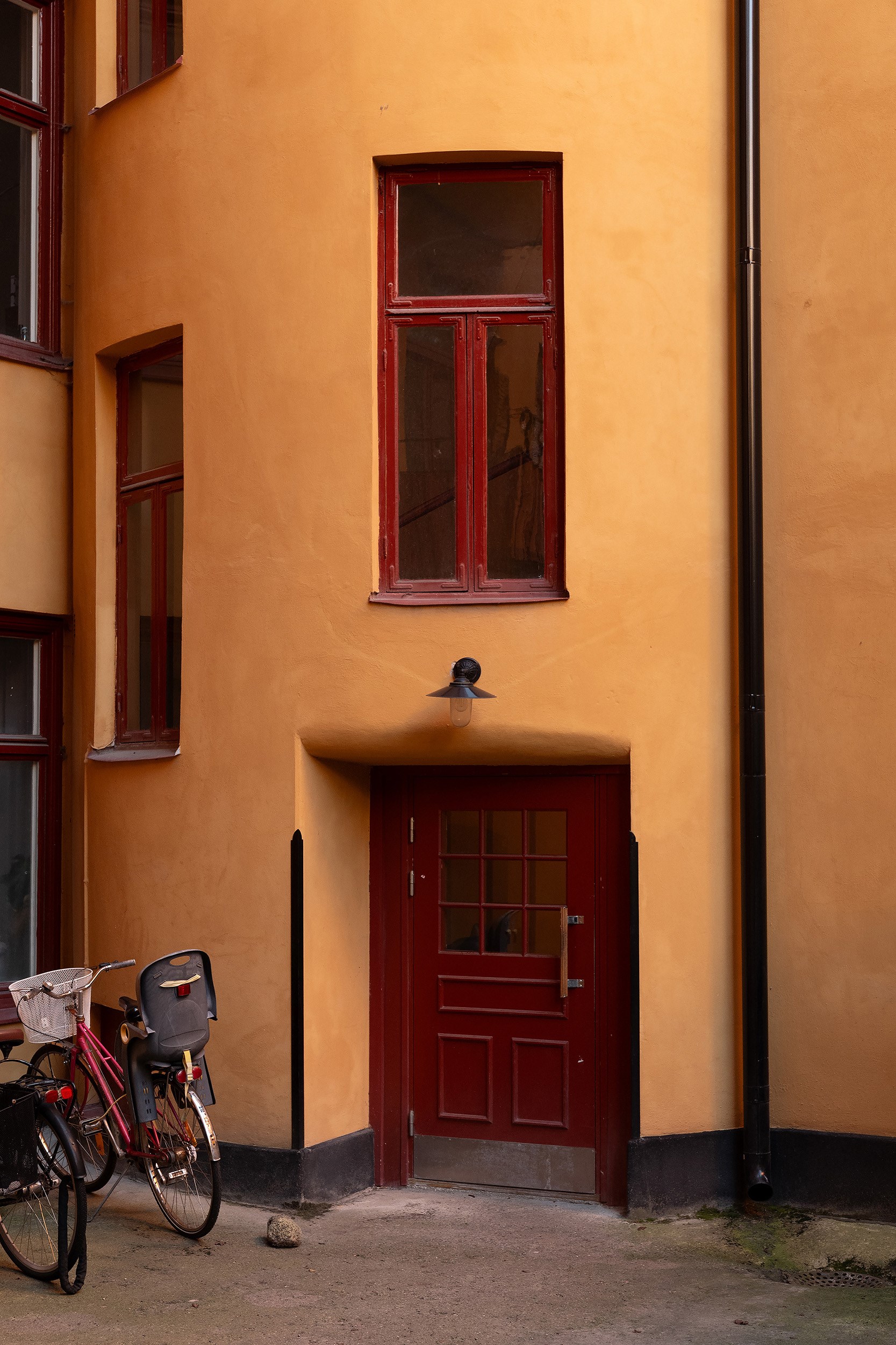 immeuble Stockholm façade jaune immeuble Stockholm façade jaune