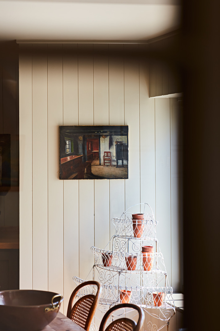 espace repas décoration anglaise rustique chic