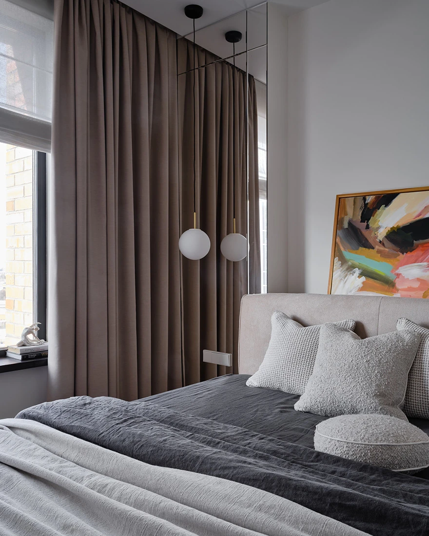 chambre décoration contemporaine petit trois-pièces de 55m2 chambre décoration contemporaine petit trois-pièces de 55m2