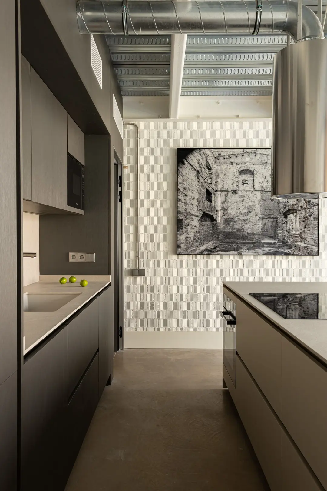 cuisine grise triplex design Barcelone cuisine grise triplex design Barcelone