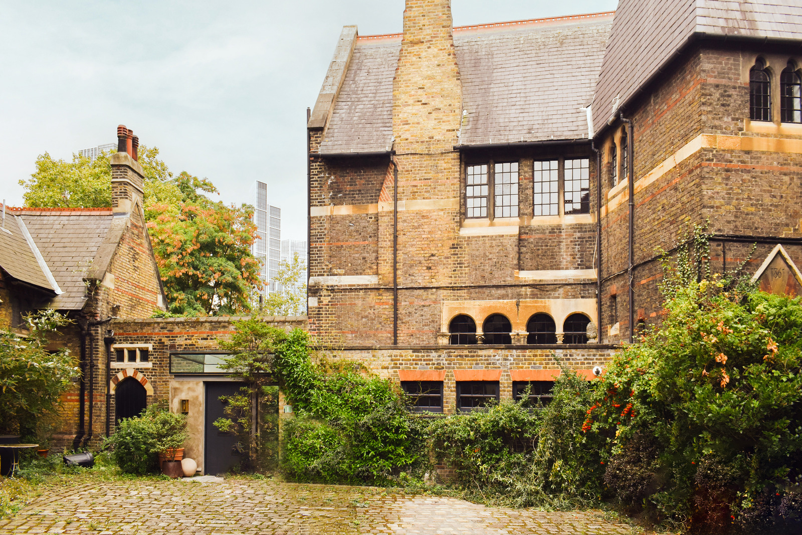 jardin appartement dans ancienne école de style victorien Londres jardin appartement dans ancienne école de style victorien Londres