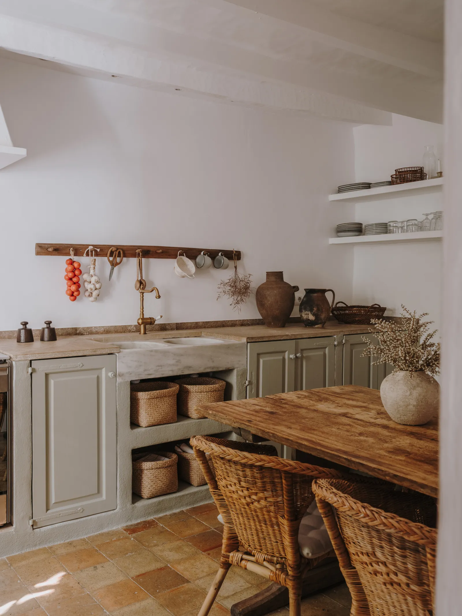cuisine vert olive décoration rustique chic cuisine vert olive décoration rustique chic
