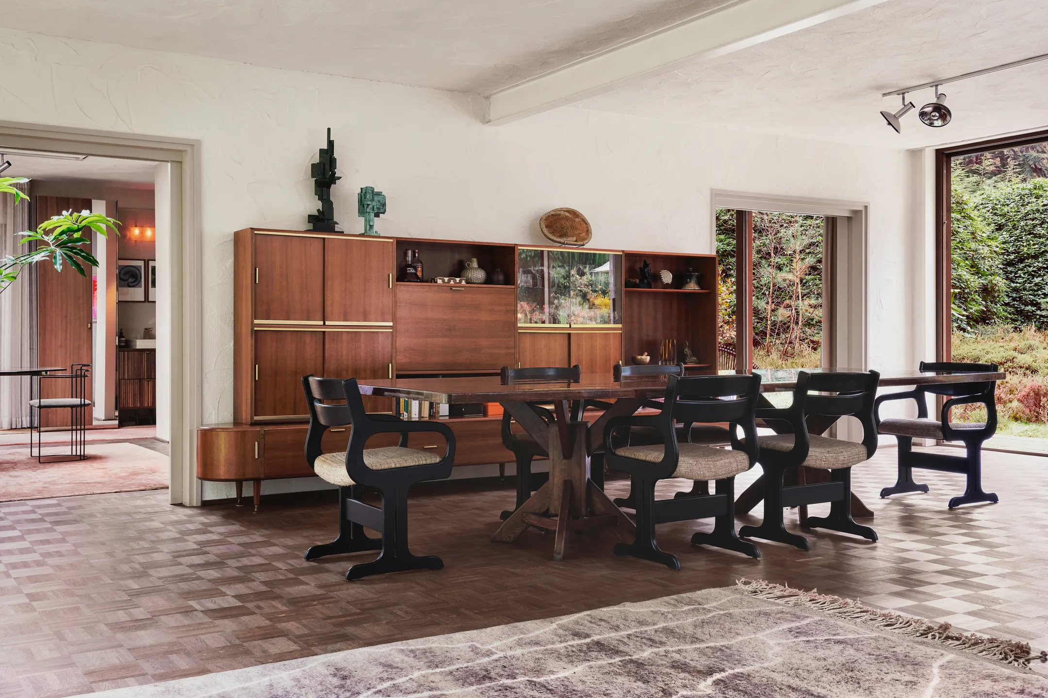 salle à manger maison contemporaine Pays-Bas décoration mid-century salle à manger maison contemporaine Pays-Bas décoration mid-century