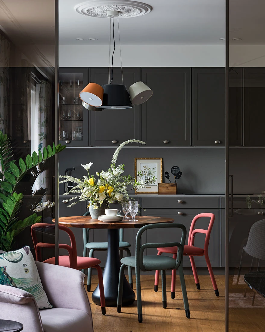 cuisine ouverte décoration éclectique et contemporaine colorée cuisine ouverte décoration éclectique et contemporaine colorée