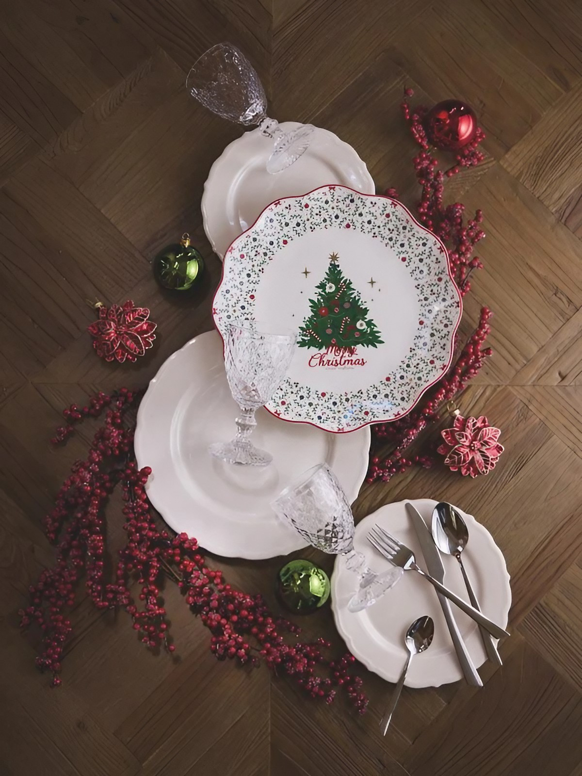 table de fête Maisons du Monde Noël 2025 Londres