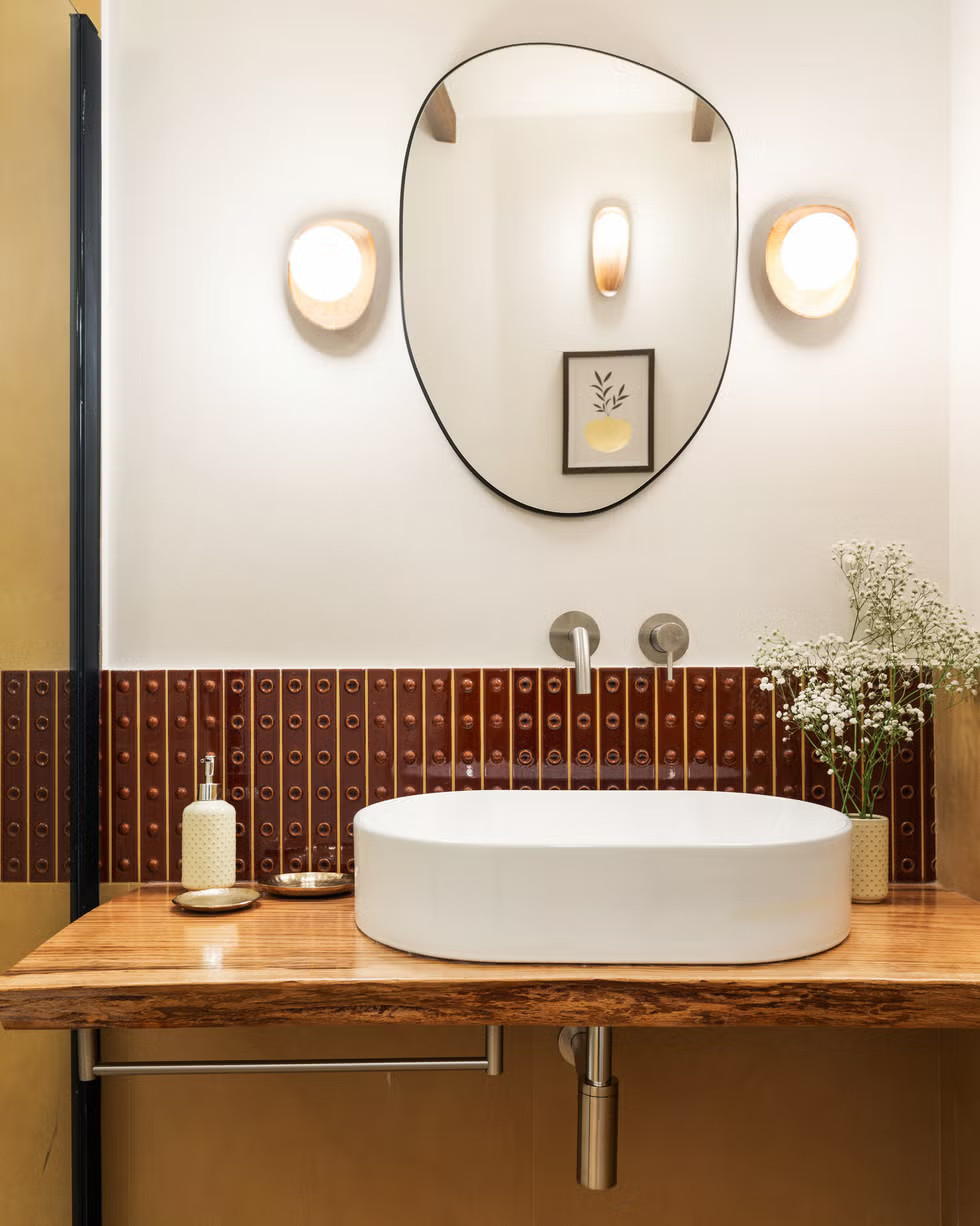 salle de bain appartement 50m2 ancien à Rome rénové par architecte