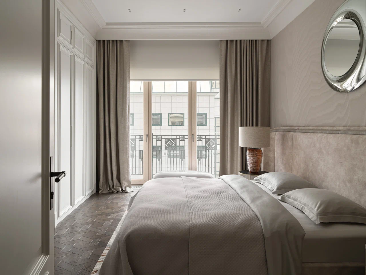 chambre classique chic appartement contemporain