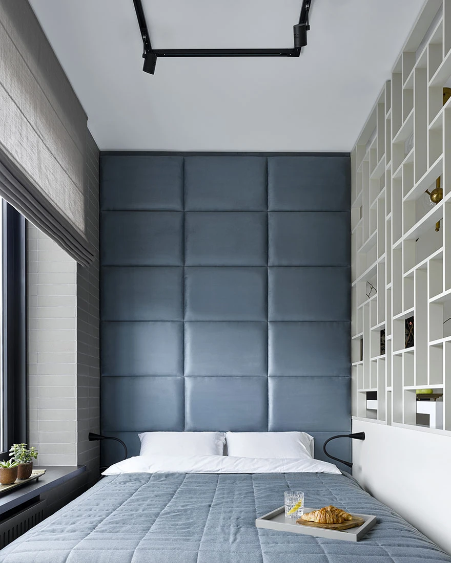chambre bleue avec claustra studio 28m2 chambre bleue avec claustra studio 28m2