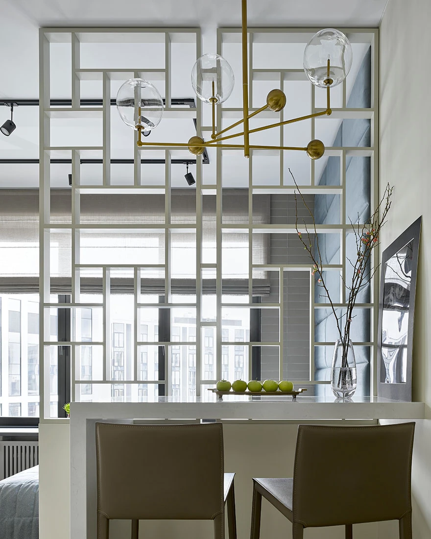 espace repas avec claustra studio 28m2 espace repas avec claustra studio 28m2