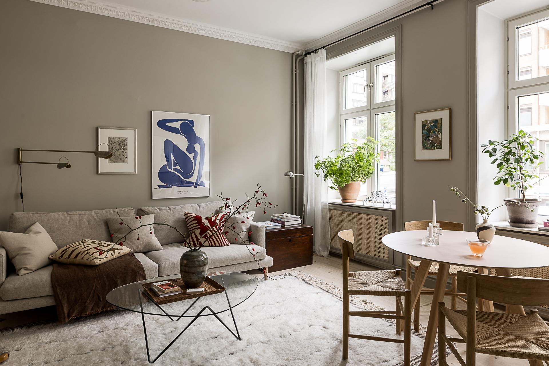 salon avec poêle ancien appartement rénové décoration scandinave salon avec poêle ancien appartement rénové décoration scandinave