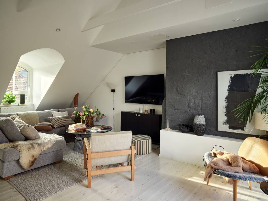 salon décoration scandinave appartement en duplex de 83m2 salon décoration scandinave appartement en duplex de 83m2