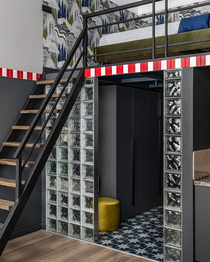 studio de 34m2 avec mezzanine décoration contemporaine et originale studio de 34m2 avec mezzanine décoration contemporaine et originale