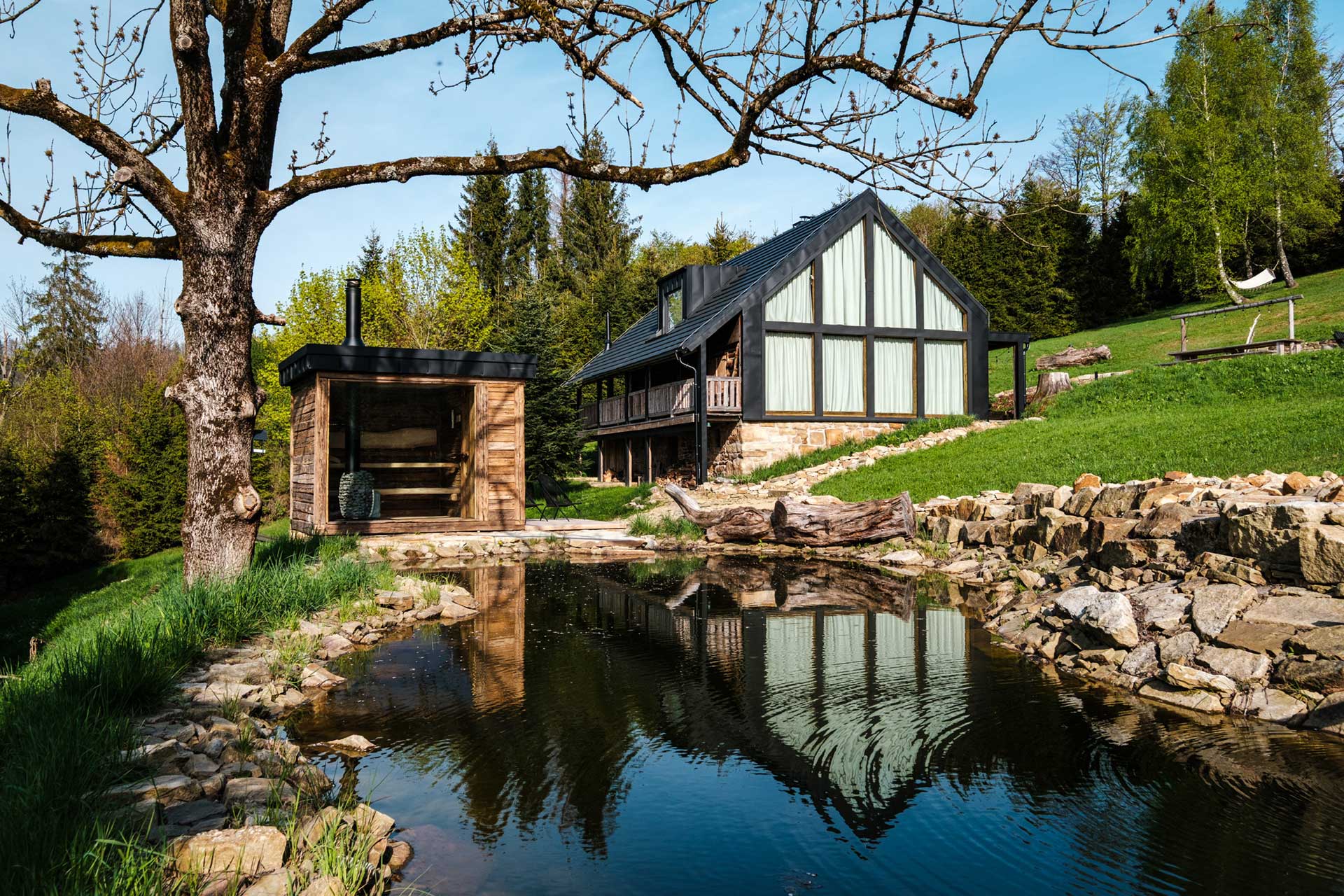 Chata Pytlorka maison en bois avec sauna Chata Pytlorka maison en bois avec sauna