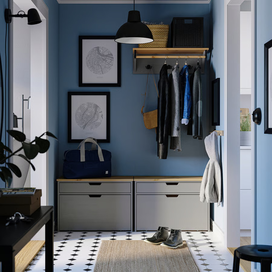 banc rangement pour entrée solutions et produits IKEA petit appartement