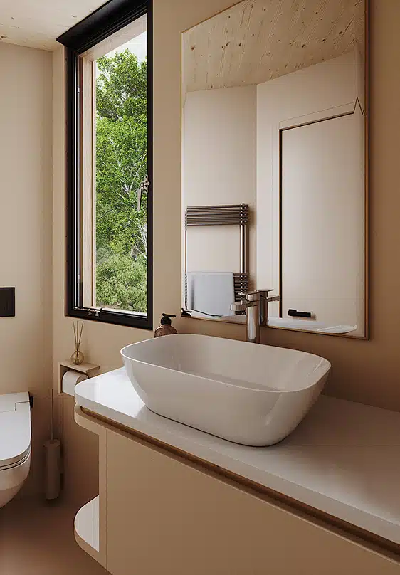 salle de bain maison de designer de 80m2 Greenkub x Patrick Jouin salle de bain maison de designer de 80m2 Greenkub x Patrick Jouin