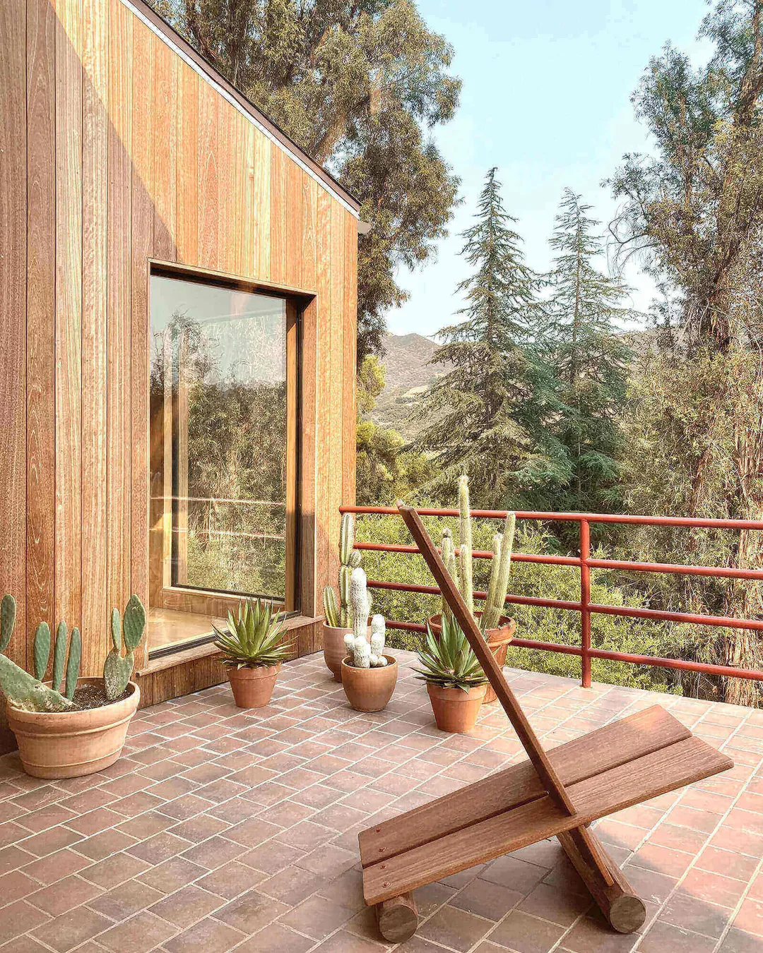 terrasse maison en bois Sea Ranch Californie