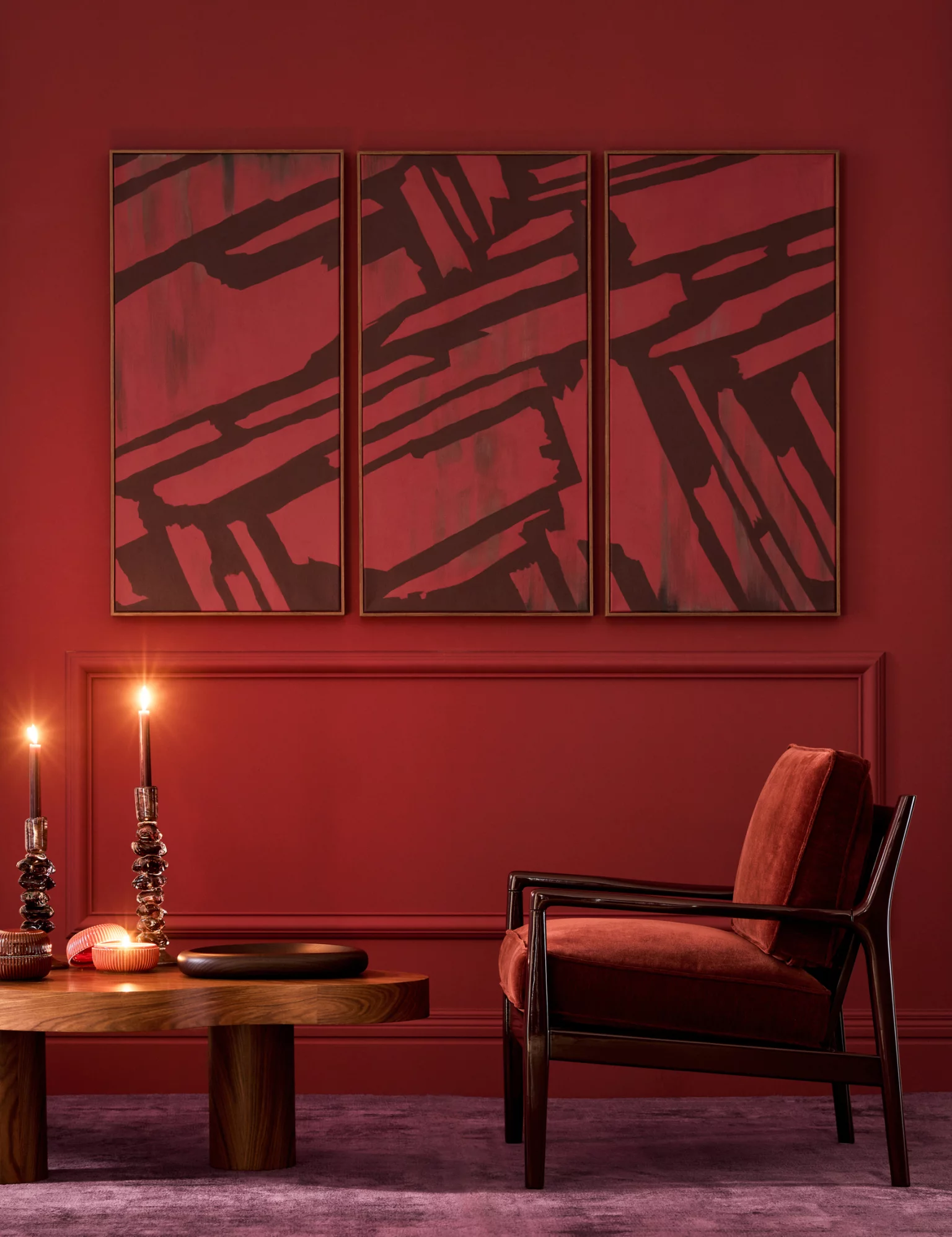 triptyque rouge catalogue Noël AM PM 2025 La Redoute