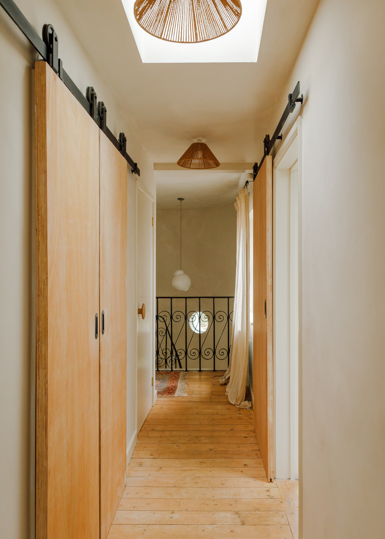 couloir portes granges maison décoration contemporaine