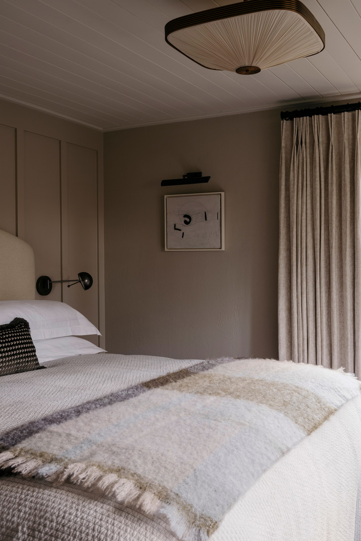 chambre décoration naturelle et neutre maison moderne en bois