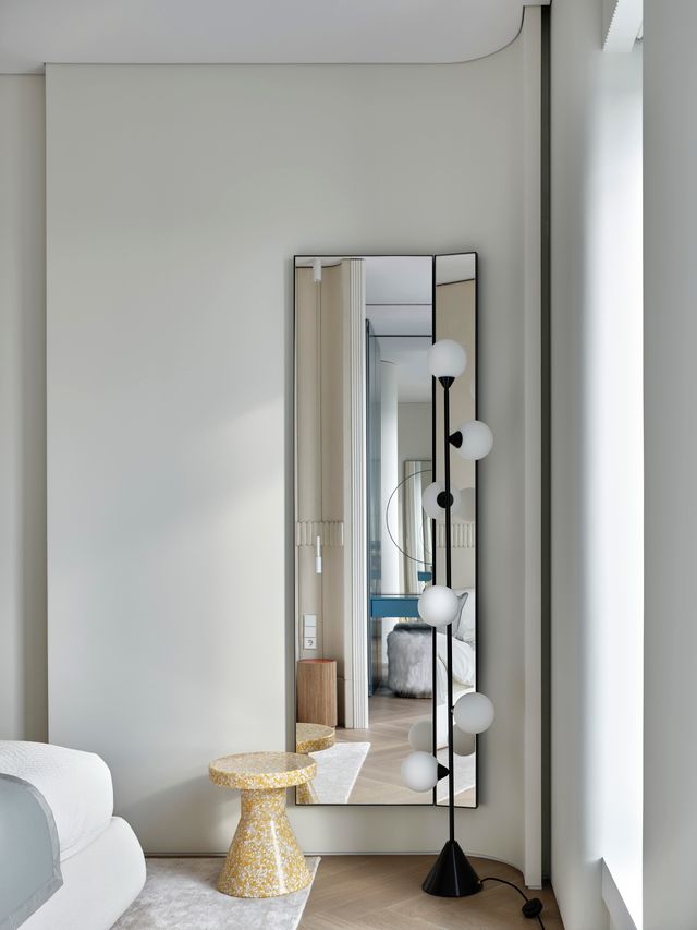 chambre blanche décoration design appartement 95m2 par Buro11 chambre blanche décoration design appartement 95m2 par Buro11