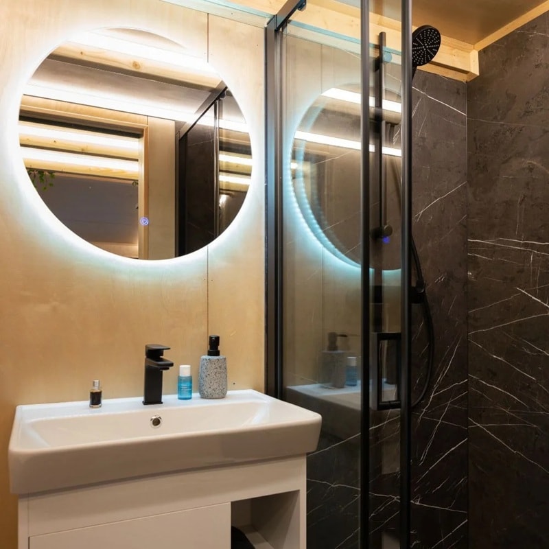 salle de bain bois et noir salle de bain bois et noir