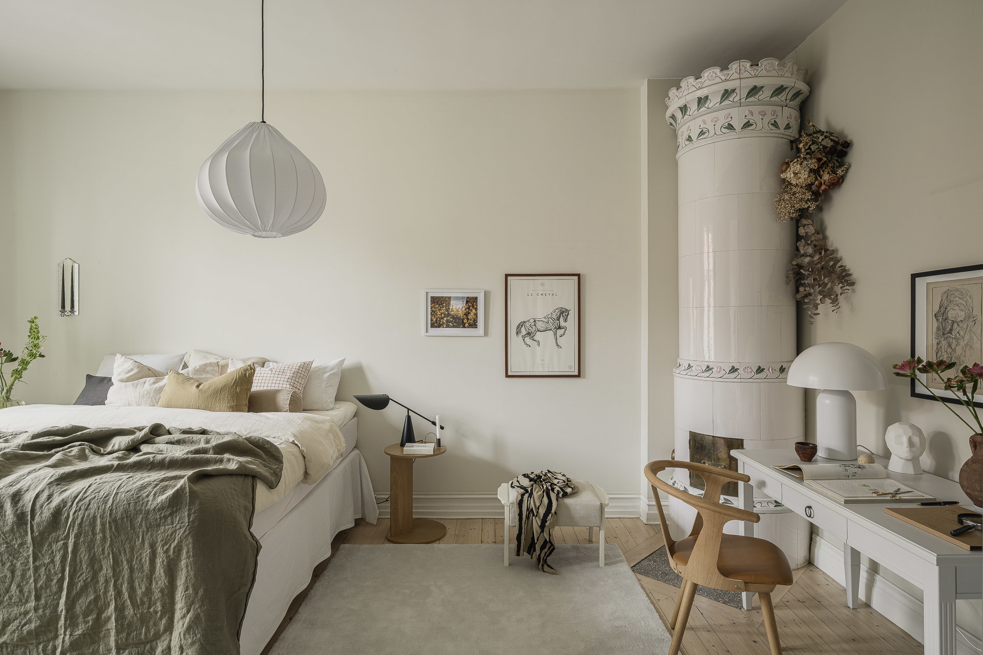 chambre avec poêle faïence appartement ancien décoration scandinave chambre avec poêle faïence appartement ancien décoration scandinave