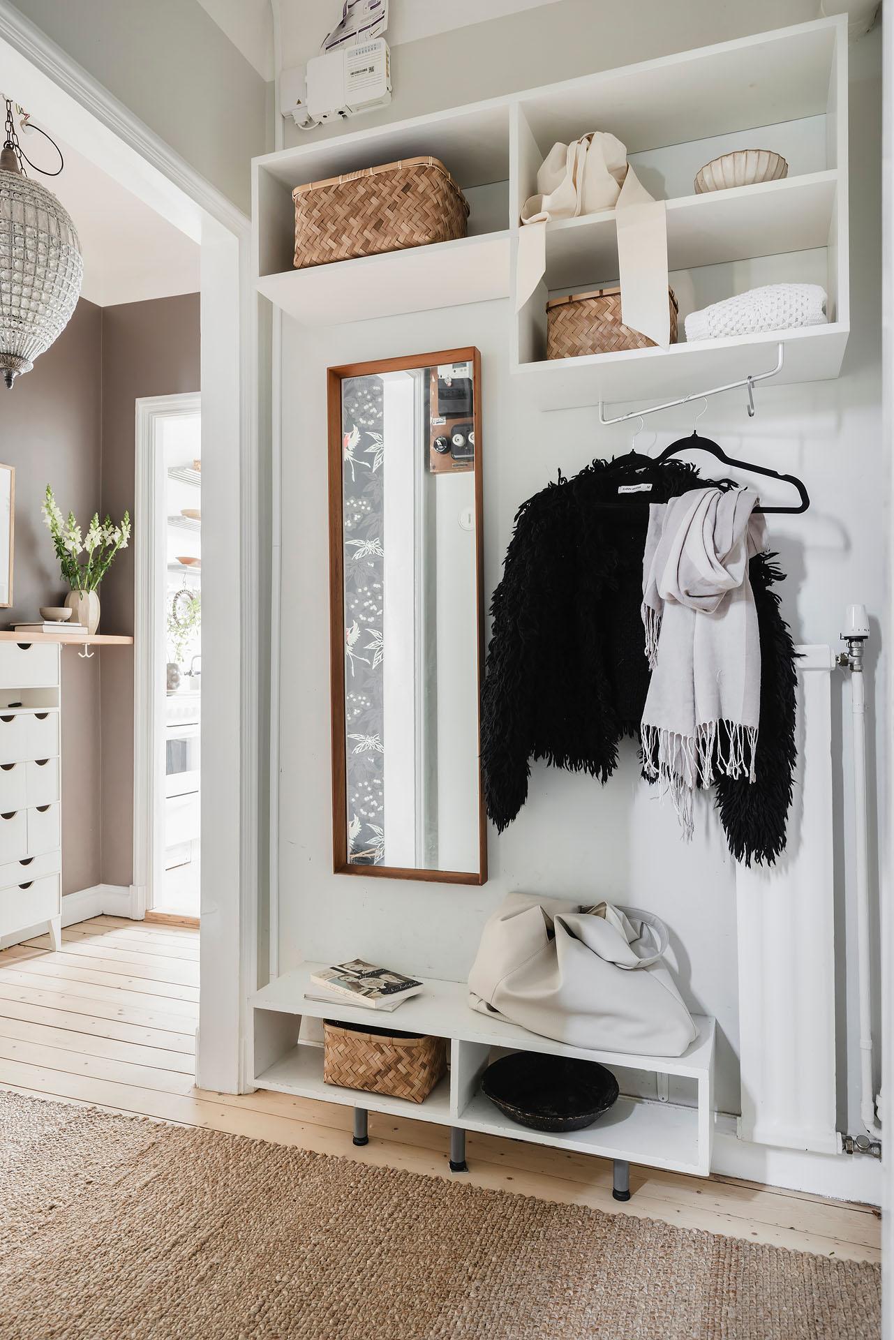 entrée décoration scandinave studio 42m2