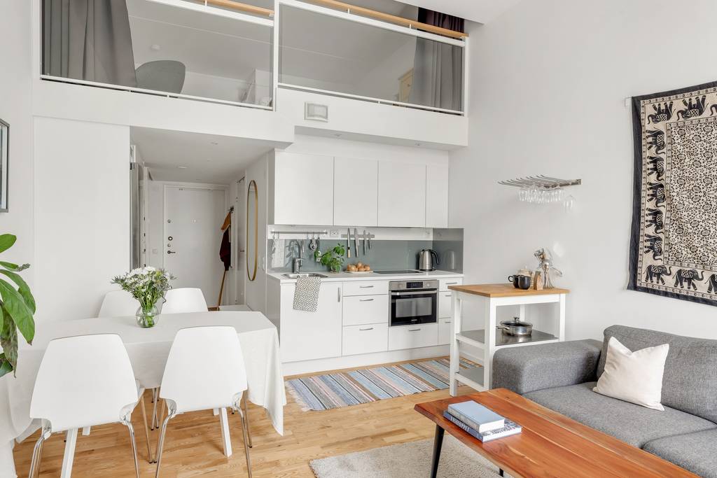 studio 32m2 décoration scandinave avec mezzanine studio 32m2 décoration scandinave avec mezzanine
