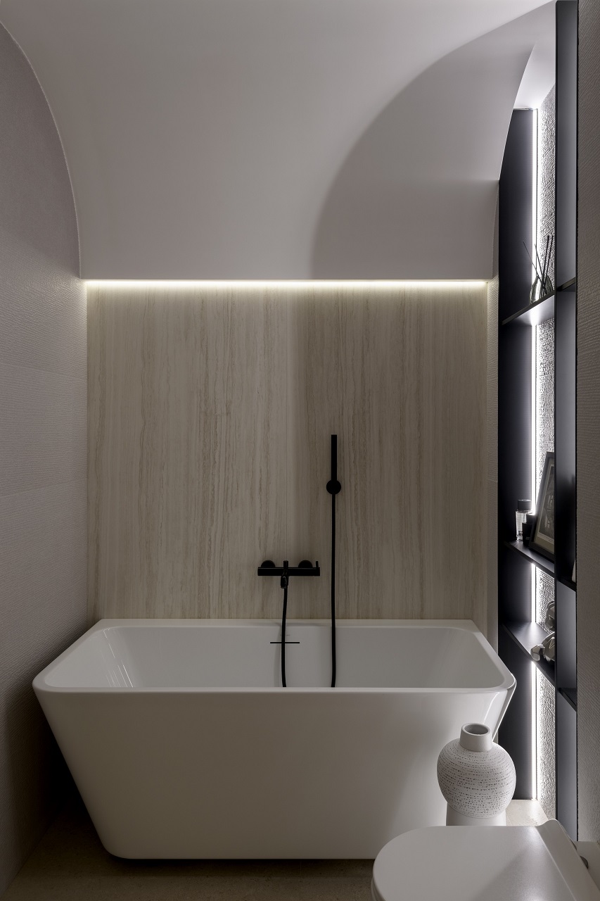 baignoire design îlot