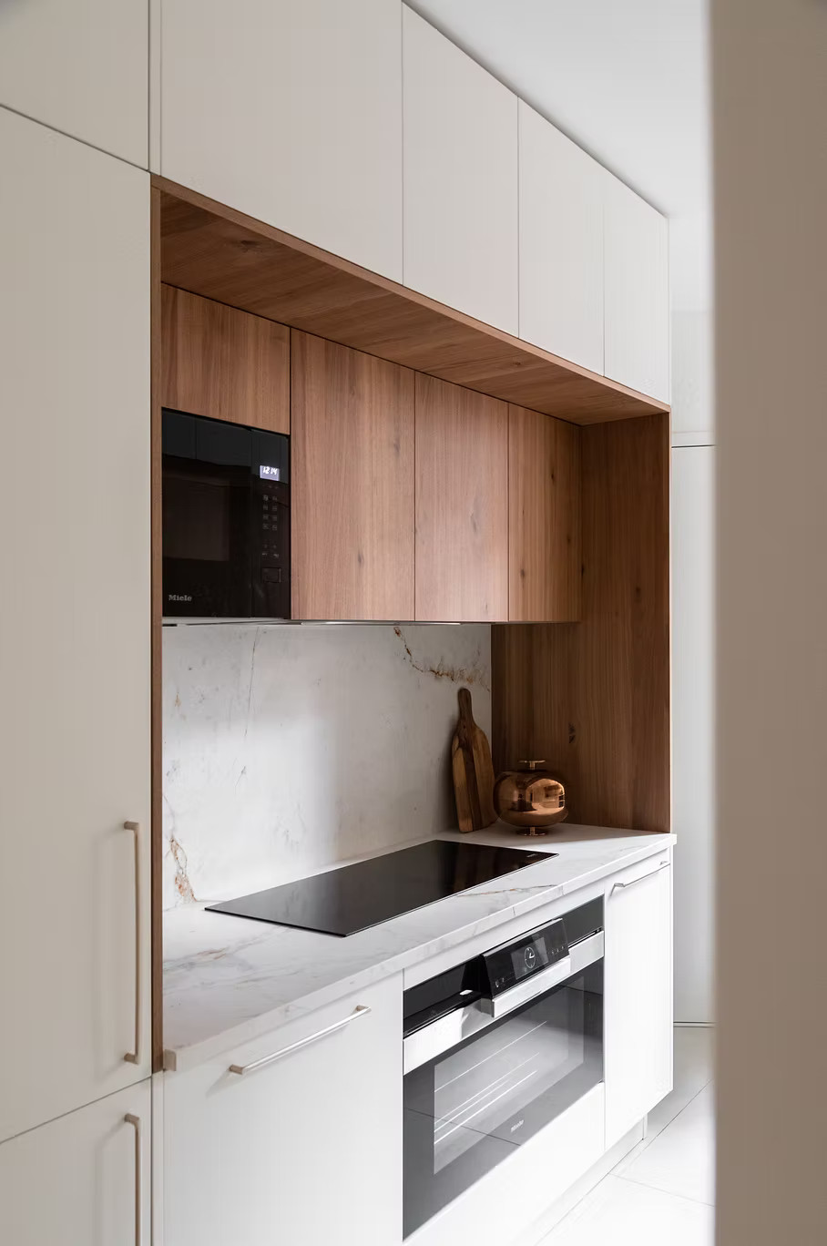 cuisine blanche et bois design cuisine blanche et bois design