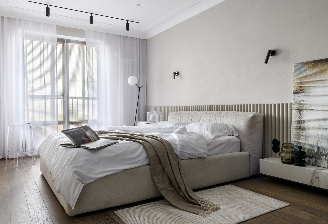 chambre décoration contemporaine tons neutres