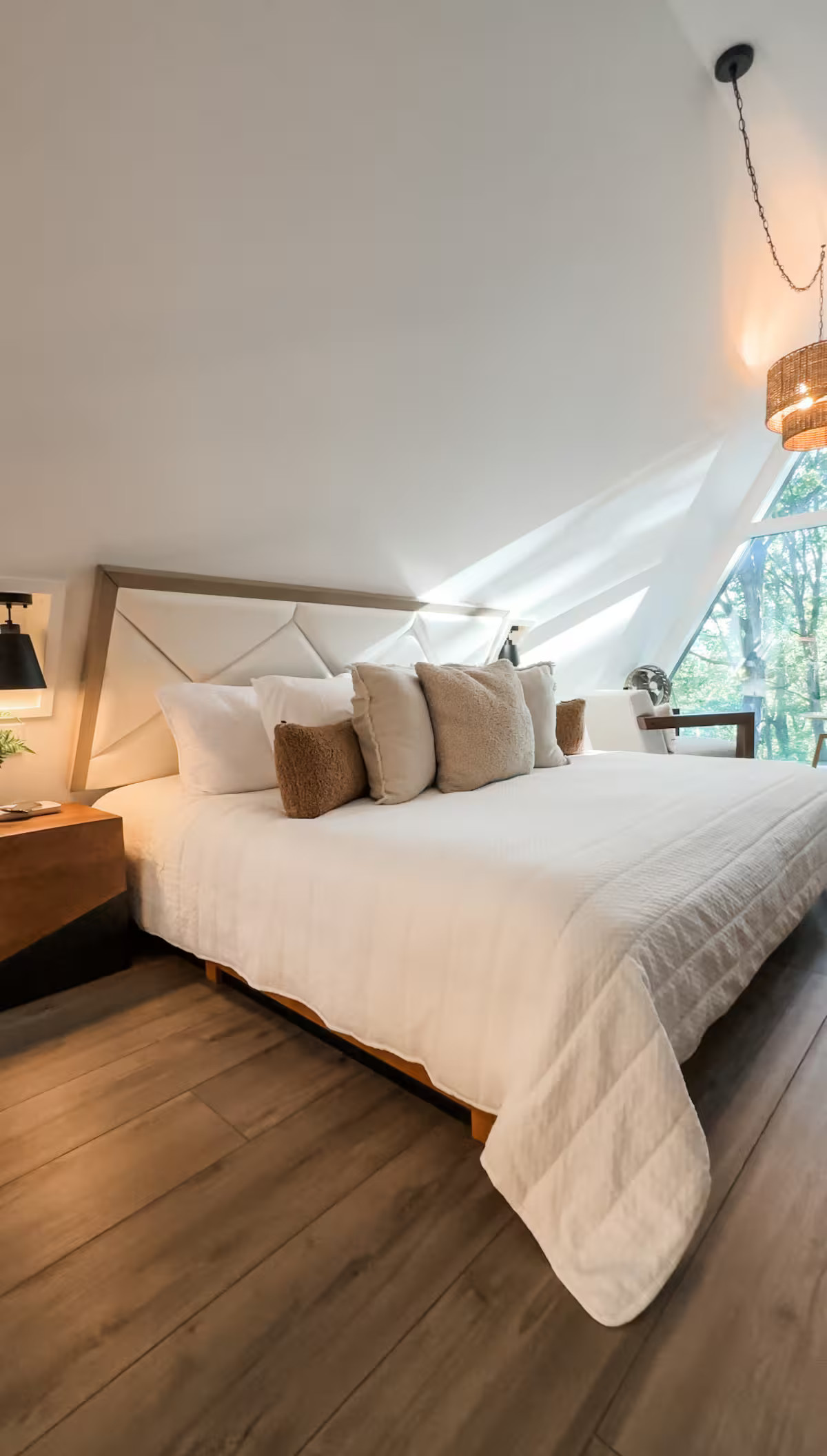 chambre maison A-Frame 100m2